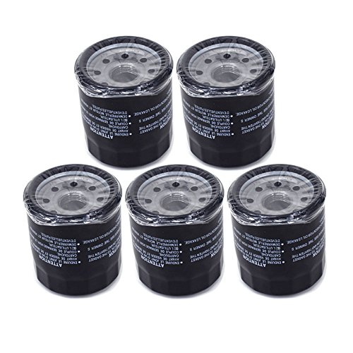 JFG RACING Motorcycle 5-Pack Oil Filters Cleaners For Suzuki VS750 C50 C800 M50 M800 S50 VL800 VS800 VX800 VZ800 RF900 DL1000 GSXR1000 SV1000 TL1000 GSXR1100 GSX1100