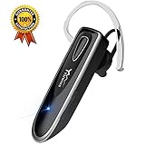 Bluetooth Earpiece, Wireless Cell Phones Headset with Mic Noise Canceling in-Ear Earbuds Stereo Car Driving Headphones Compatible with iPhone Samsung Android All Smart Phone (Black)
