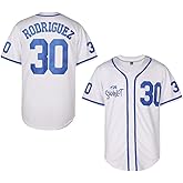 Men's Baseball Jersey #30 Stitched The Sandlot Benny The Jet Rodriguez Movie Baseball Jersey Sports Uniform