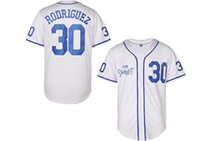 FUJUTANG Men's Baseball Jersey #30 Stitched The Sandlot Benny The Jet Rodriguez Movie Baseball Jersey Sports Uniform