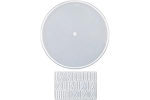 Clock Epoxy Mold for Resin Casting Wall Decors Number Silicone Mold Diys Wall Hangings-Decors Clock Resin Molds Silicone Larg