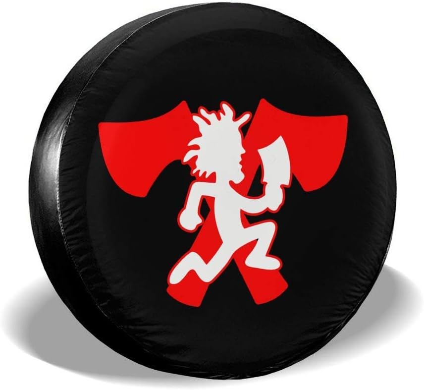 Dlovae Polyester Spare Tire Wheel Cover Car Truck SUV Camper 14" 15" 16" 17" Ogbcom Hatchetman ICP Logo