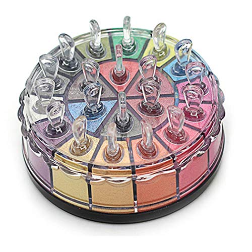 Fanala Pigmented Matte and Shimmer 20 Colors Chunky Eyeshadow Palette Pop Colors Blendable Eye Shadow Powder Make Up Waterproof Cosmetics