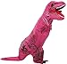 Perfect Jurassic park dinosaur giant t-rex dinosaur inflatable costumes for Adults Hot Pink AS