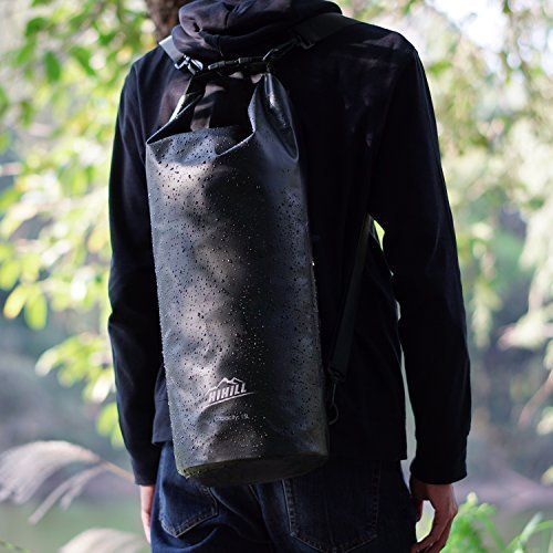 HiHiLL Sacs Etanches pour Activités de Plein Air et Sports Aquatiques Camping avec Une Pochette Etanche Téléphone, 15L