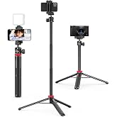 Tripé Bastão Selfie Ulanzi 2 em 1 Compatível Câmeras, Smartphones, Extensível 146cm, Suporte Portátil Alta Performance