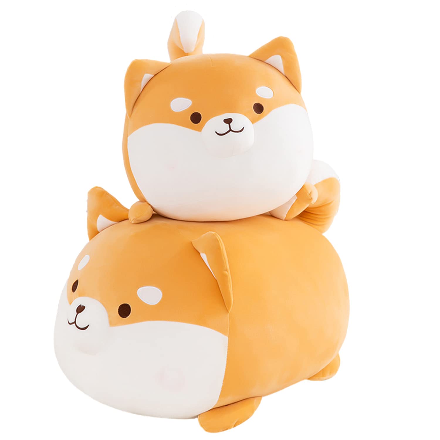 Aiuidun Shiba Inu Plush Toy Soft and Cute Corgi Stuffed Animal Dog Hugging Pillow Puppy Plushie Dolls for Kids Gift((35cm/13.77inch)
