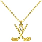 Sportybella Gold Golf Necklace for Women – Golf Jewelry Gift for Golf Lovers, Players, and Lady Golfers – Ideal Golf Gift for Her