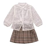Baby Girl Clothes Sets White Lace Hollow Out Long