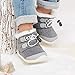 BMCiTYBM Baby Snow Boots Boys Girls Winter Infant Shoes Anti-Slip 6 9 12 18 24 Months Faux Fur Grey Size 12-18 Months Toddler