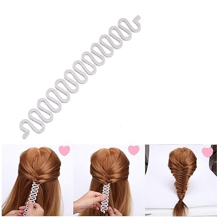 Aeromdale 2pc Random Color Wonder French Magic Hair Clip Braider