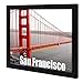 Frametory, 11x14 Black Picture Frame - Engineered Wood with Plexiglass - Golden Gate Bridge Poster Frame 11x14, 1 Pack
