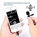 Microphone Professional for iPhone Grade Lavalier Lapel Omnidirectional Phone Audio Video Recording Lavalier Condenser Microphone for iPhone X Xr Xs max 8 8plus 7 7plus 6 6s 6plus 5 / iPad（1.5m）