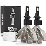 LEADTOPS Car Led Car Headlight Kit - H7 - Socket 60W 6400LM Arc-Beam Driving Lamp Bulb External Fog Lights BJ