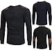 Mens Shirt,Haoricu 2017 Clearance Man's Fashion Round Neck Patchwork Slim Fit Sweaters Casual Boys Tops Blouse