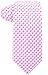 Scott Allan Pink Ties for Men | Woven Checkered Necktie | Pink & White Mens Tie | Cancer Awareness Tie | Corbatas Para rosado