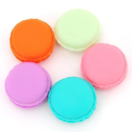 Susenstone 6 PCS Minikopfhörer-SD-Karte Macarons Tasche Aufbewahrungsbehälter-Kasten Tragetasche