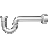 PROFLO PFPTB107 12-1/4" Adjustable Tubular P-Trap (1-1/2" X 1-1/2" Connections) - Chrome
