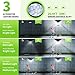 LITOM Upgraded 30 LED Solar Motion Sensor Lights, IP65 Waterproof Solar Lights Outdoor with 3 Lighting Modes, 270° Wide-Angle Illumination Solar Lights for Front Door, Yard, Garage, Pathway and Patio