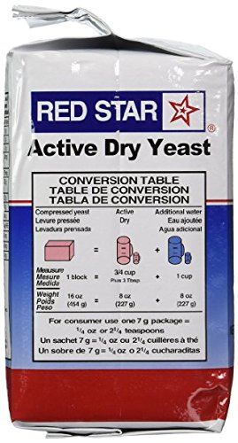 RED STAR BAKING YEAST, VACUUM PACKED, 2-POUND ( MULTI-PACK)5