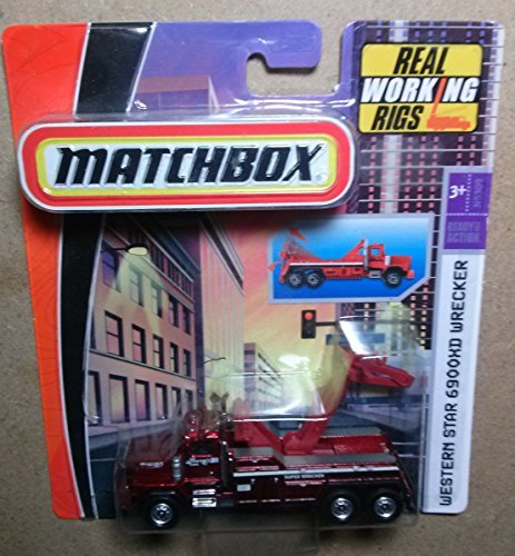 Matchbox Real Working Rigs Western Star 6900XD Wrecker 2008 (Metallic Red)