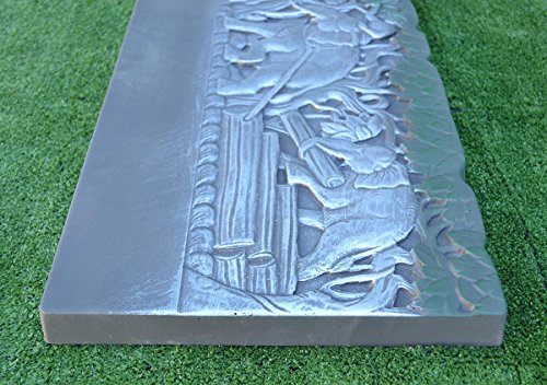 Edge Stone Mold Elephant Border Mould ABS Plastic Concrete Cement FENCE #BR13