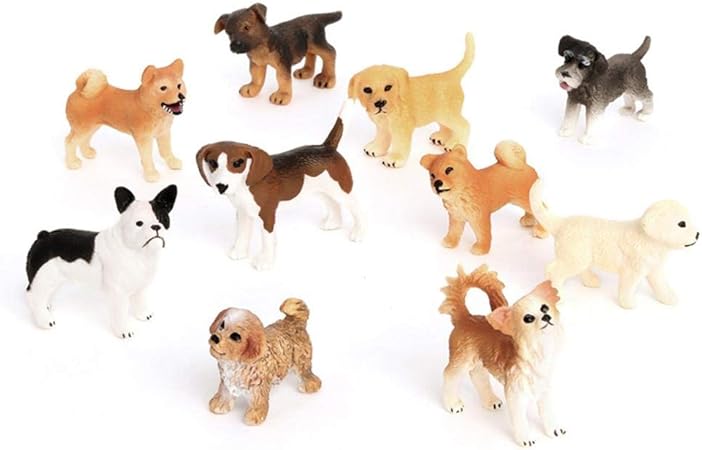 plastic toy dog figurines