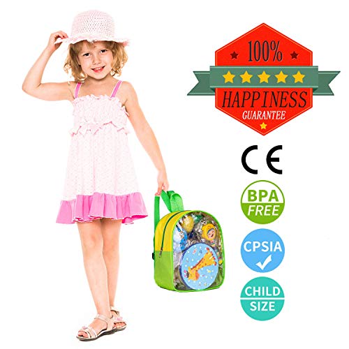 Kids Percussion Musical Instruments Toys - 26 Pcs 17 Types Wooden Instruments with Storage Bag Tambourine Xylophone Egg Maracas for Preschool Education Early Music