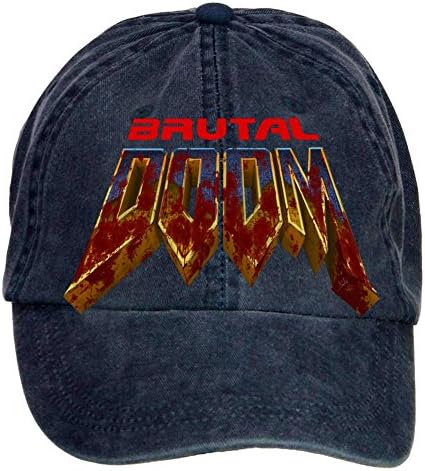 XingL Unisex Doom Game Logo Adjustable Washed Hat Baseball Caps