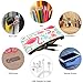 Super Large Capacity for Students Canvas Pencil Case Pen Bag Cute Stationary Pouch Cosmetic Makeup Box Coins Holder -3 Pack