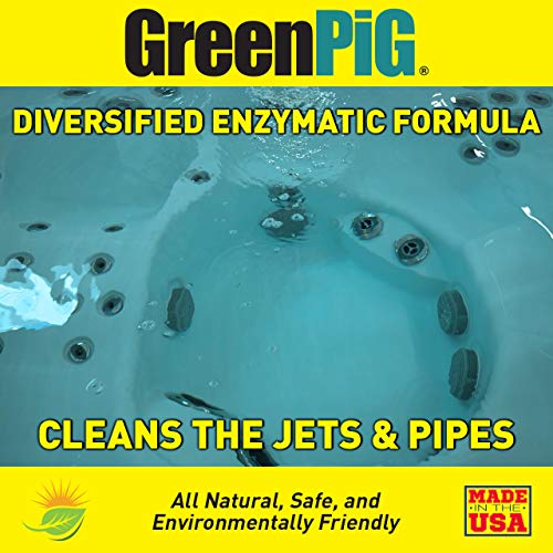 GREEN PIG Jetted Tub Cleaner is an Enzymatic Formula that Cleans Your