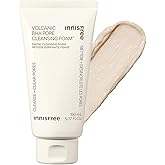innisfree Volcanic BHA Pore Cleansing Foam, Korean Face Wash with Salicylic Acid, Oil Control, Deep Clean, Pore Care, Sulfate-Free Formula
