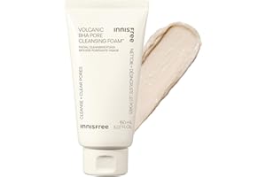 innisfree Volcanic BHA Pore Cleansing Foam, Korean Face Wash with Salicylic Acid, Oil Control, Deep Clean, Pore Care, Sulfate