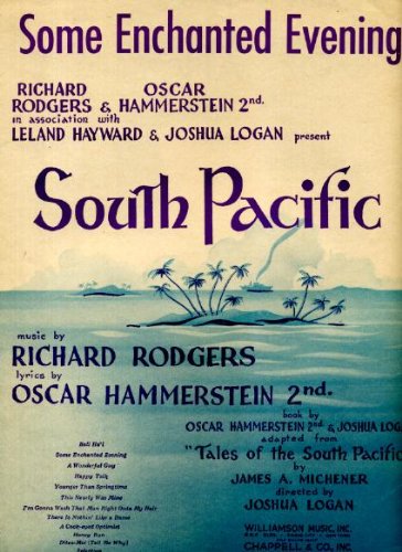 SOME ENCHANTED EVENING Sheet Music SOUTH PACIFIC Rodgers and Hammerstein 1949