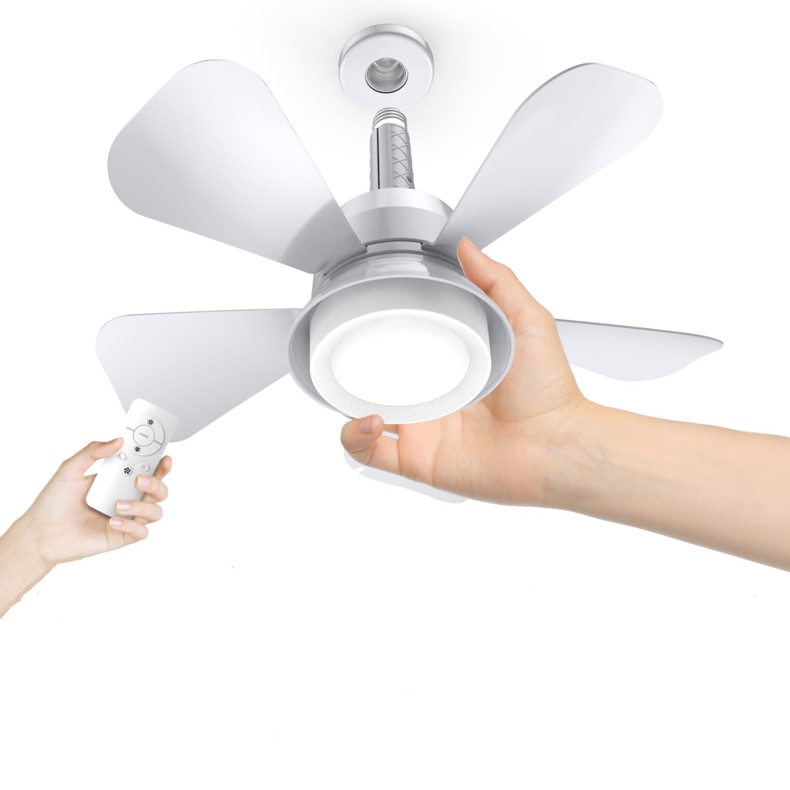 Photo 1 of vilicert Ceiling Fans with Lights, Low Profile Ceiling Fan with Light and Remote, Flush Mount, Dimmable, Quiet, Black Small Ceiling Fan for Bedroom Indoor UseLPNPMEZ0310699

