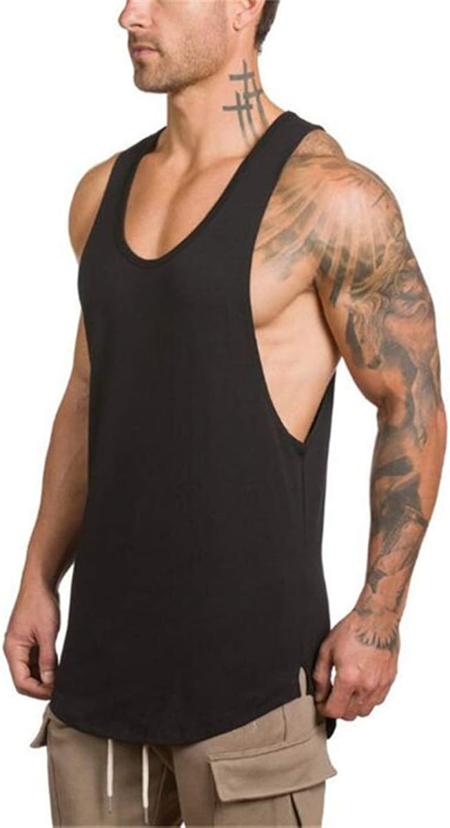 Muscle Killer 3 Pack Men's Muscle Gym Workout Stringer Tank Tops Bodybuilding Fitness T-Shirts: Clothing
