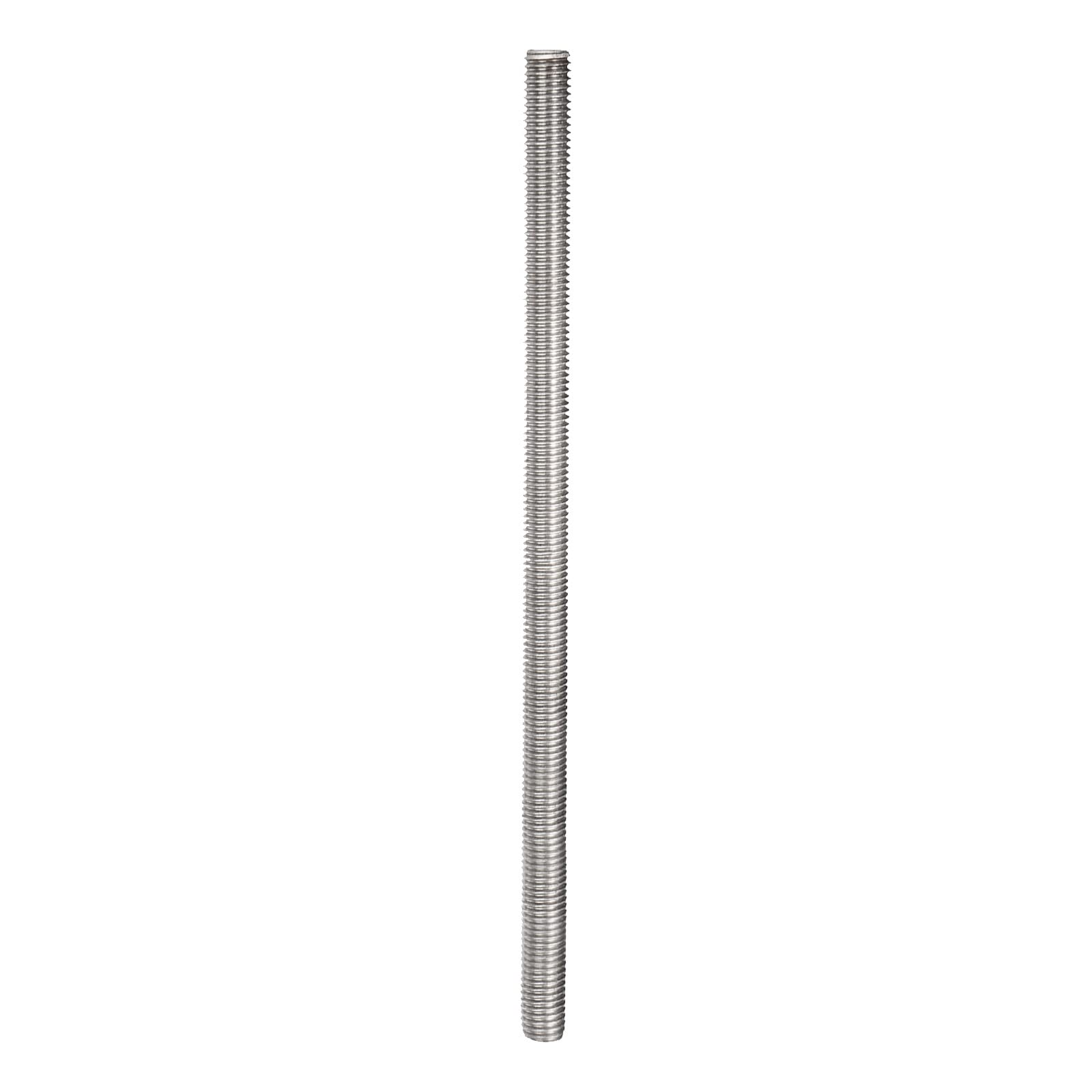 Rebower Fully Threaded Rod 304 Stainless Steel Rod Bar Studs, [for Hangers and U-Bolts] - M12x250mm Male Threaded /Silver — image 1