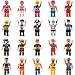 Halloween Trick Or Treat Goodie Bags with Mini Toy Figure Toys, Colorful Novelty Goody Assortment For Kids Party Favors and Filled School Prizes Giveaways