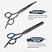 YOUTHINK Dog Grooming Scissors Kit, 7 in 1 Stainless Steel Fast Cut Pet Grooming Scissors Set Safety Round Tip Thinning Straight Curved Shear with Grooming Comb for Dog, Cat or Other Pet