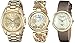 Akribos XXIV Women's AK738YG Analog Display Swiss Quartz Gold Watch Set