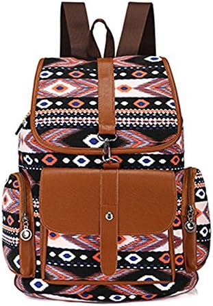 Backpack With Top Handle Ladies Casual Pack Organizer Rucksack For Weekender Satchel Black