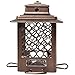 Stokes Select Bird Feeder, Metal Hopper Bird Feeder, 4 Feeding Ports, 3.6 lb Bird Seed Capacity, Copper Finish