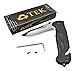 TEK Spring Assisted Opening Folding Razor Sharp 8Cr13MoV Blade - Tactical Rescue Glass Breaker Seat Belt Cutter - Tough Lightweight G10 Handles - Lighting Fast Deployment - Great Everyday Carry