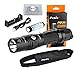 Fenix PD35 TAC Tactical CREE XP-L (V5) LED Flashlight 1000 Lumens with Xtar MC1 Battery Charger, 1x 18650 Li-ion Battery and Lightjunction Battery Case