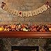 Friendsgiving Banner Balloon 16inch and Give Thanks Burlap Garland Bunting Banner 70 * 6.9inch