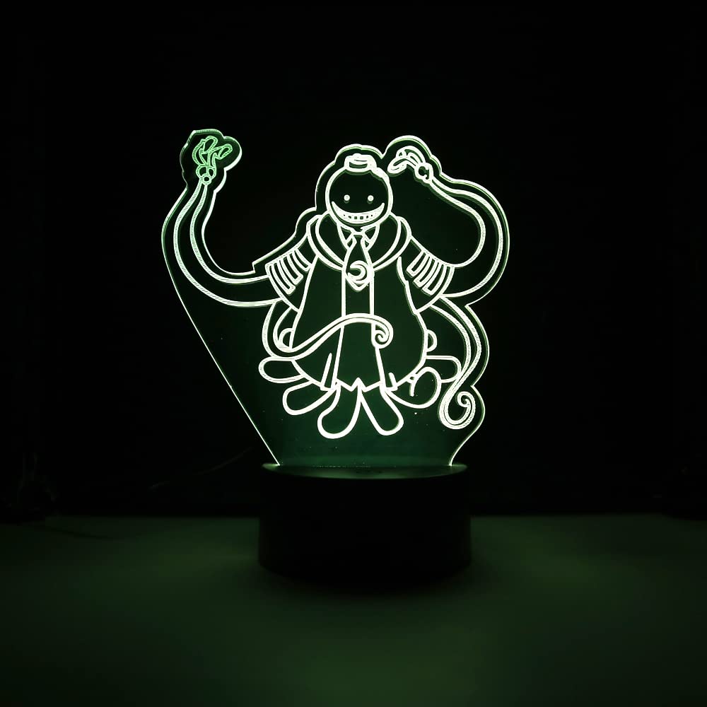 LED Lamp Anime Manga Kuro Sensei Color Changing USB Night Light and Decoration