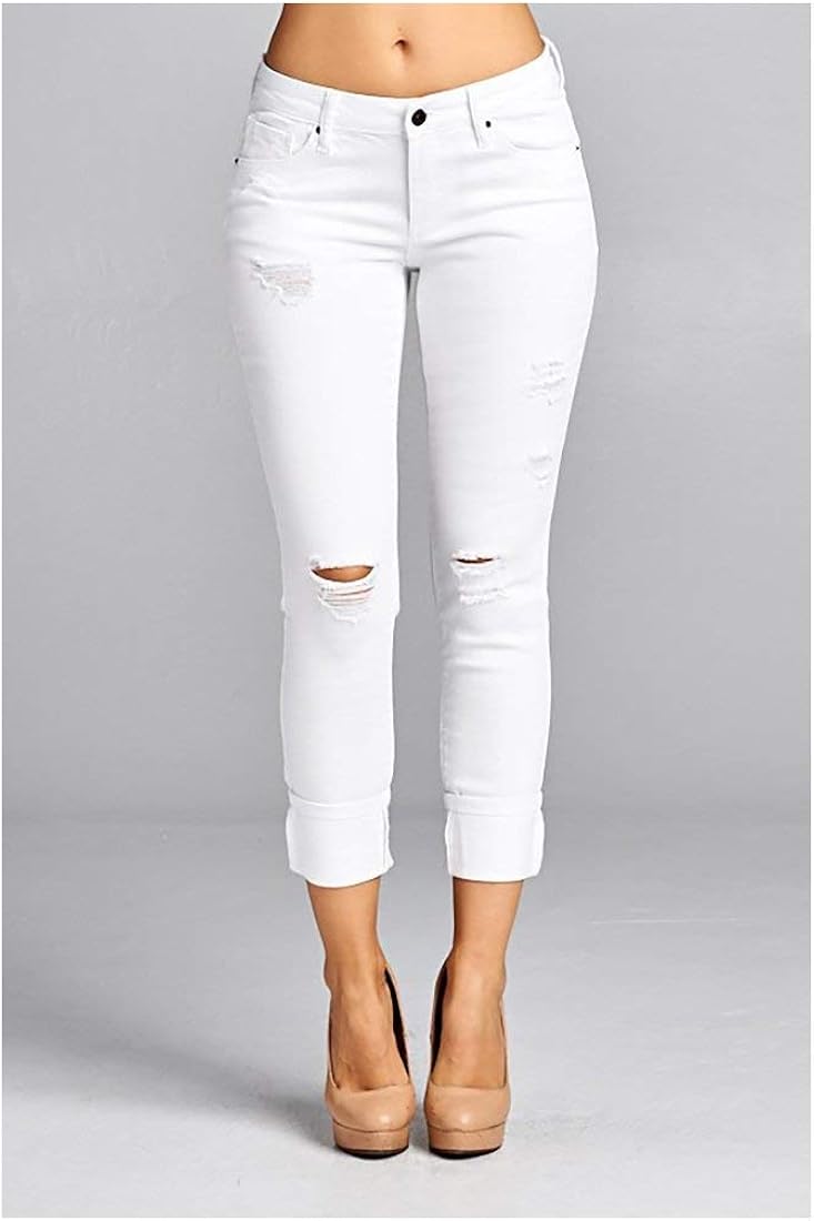 amazon ladies white jeans