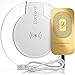 DanForce Qi Wireless Charging Kit Bundle with Qi Charger and Qi Receiver - for Apple iPhone 7 plus , 7, 6s Plus, iPhone 6s, iPhone 6 plus, iPhone 6 , iPhone 5 , 5s (White)