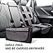 Shmidt’S Car Seat Protector - Luxury Car Seat Cover Summer/Winter for Baby & Child - Anti-Slip, Heavy Duty Car Seat Mat Protector for Infants W/Upholstery, Gray/Grey