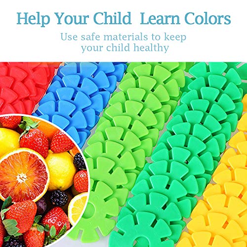 ZoZoplay Snow Flakes 500 Piece Building Blocks Construction STEM Toys Interlocking Plastic Disc Set Kids Classroom Creative and Educational Snowflakes Best Gifts for Boys & Girls Ages 3+ - Thumbnail 6